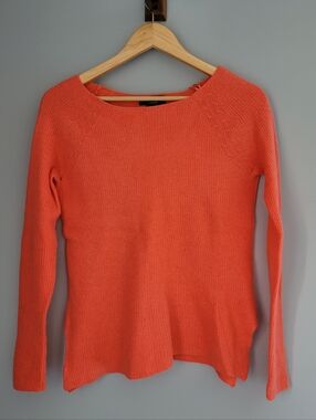 Lord And Taylor 100% Cashmere Sweater Size S Coral Pullover